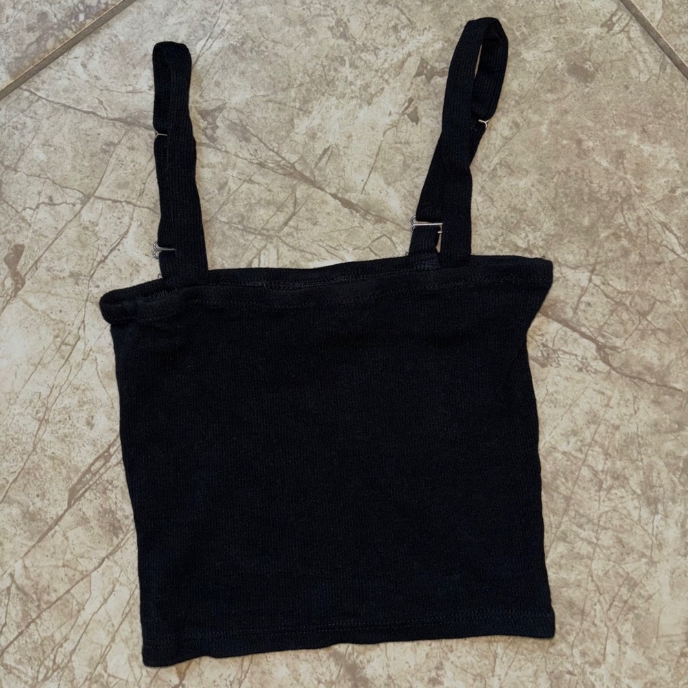 Black Strap Tank Top